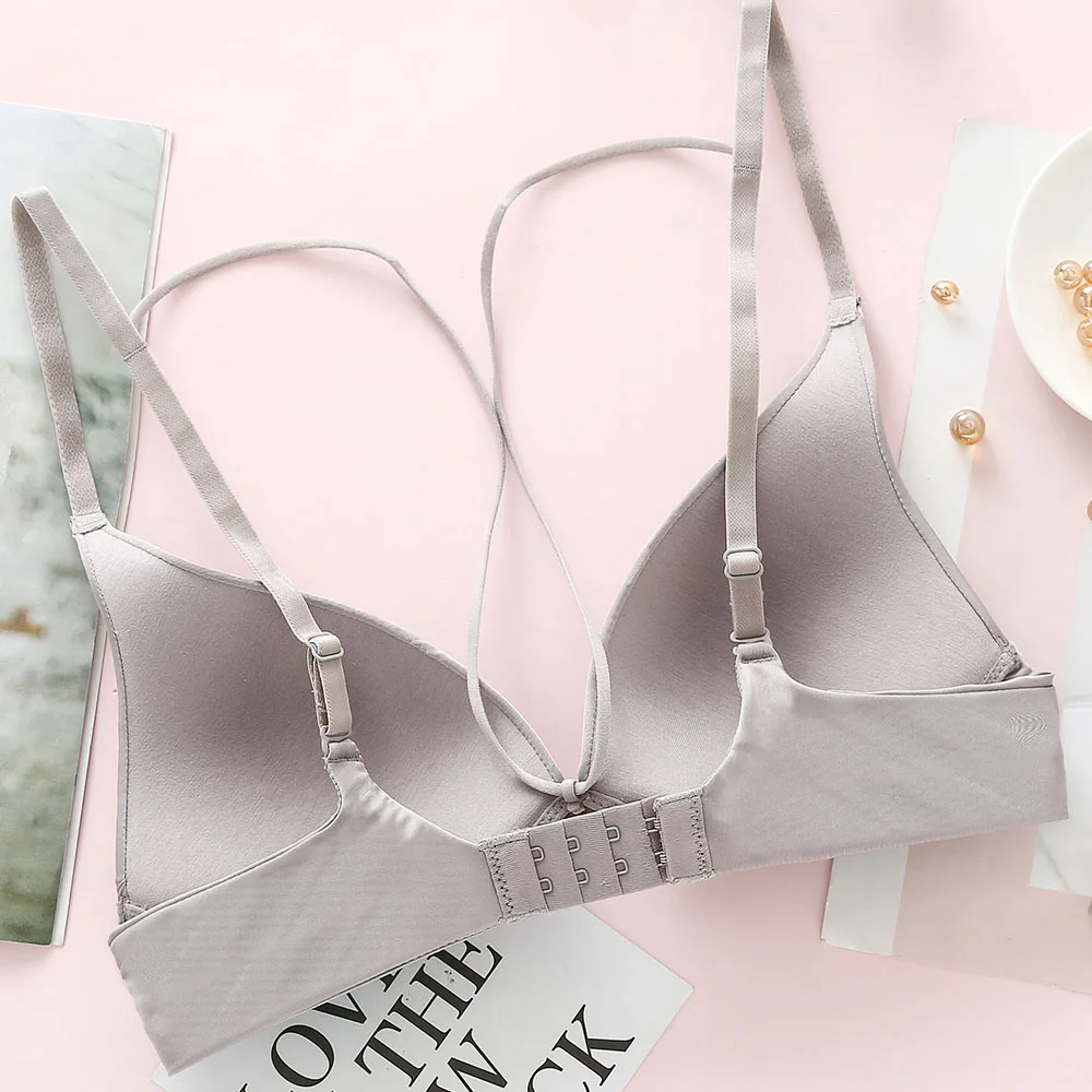 Женский бюстгальтер без косточек однотонный размер плюс 30 32 34 36 38 A B C D | Женская