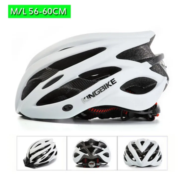 J-629-White KINGBIKE велосипедный шлем для женщин и мужчин велосипедный шлем дорожный горный с задним светильник MTB велосипедный шлем красный синий титан Casco Ciclismo - Цвет: J-629-White