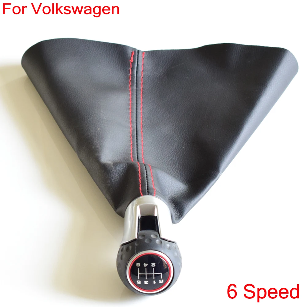Для Volkswagen VW Golf7 Mk7 GTI GTD 2013- 5 скоростей 6 скоростей ручная ручка переключения рулевого механизма автомобиля ручка переключения гетры загрузки кожаный чехол