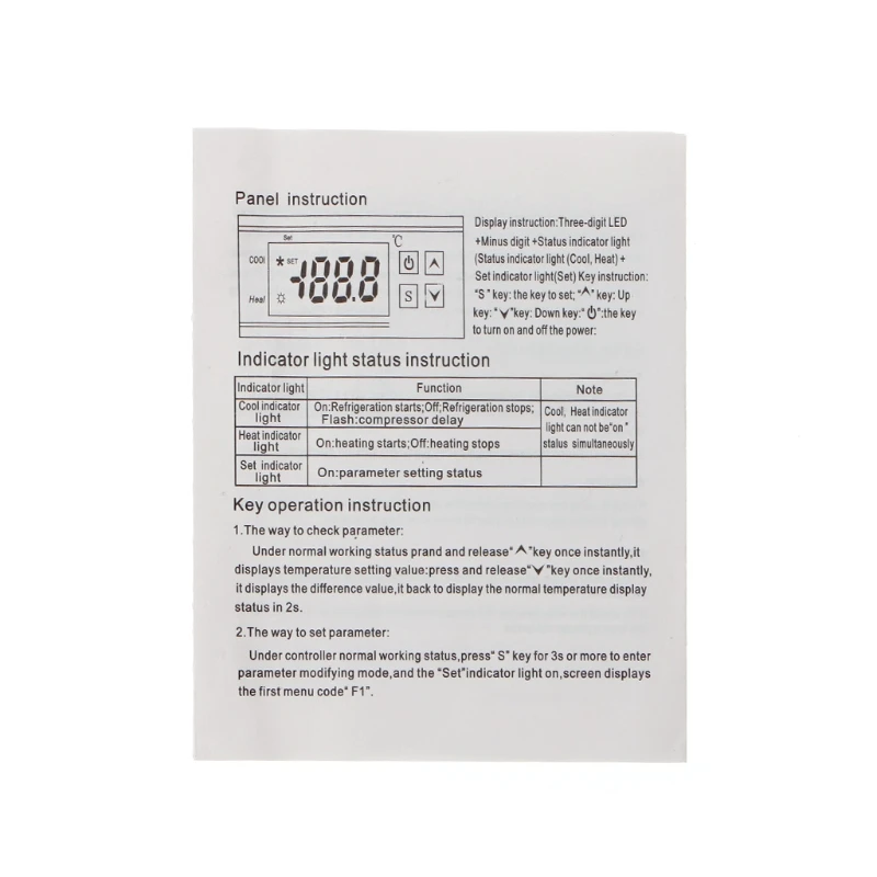 12 V/24 V STC-1000 цифровой Температура контроллер термостат с датчиком кабель W315