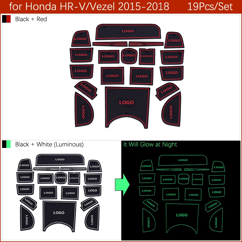 Противоскользящий резиновый подстаканник для Honda Fit Jazz GE6 GK5 HR-V Vezel City Odyssey Crosstour аксессуары наклейки HRV