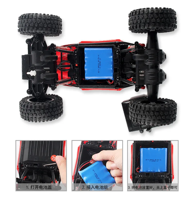 RC автомобили 1:16 масштаб 3 цвета большой ноги альпинистский мастер 2,4 г RC 4WD автомобиль игрушка на большие дистанции автомобиль Coche de RC для мальчика подарок