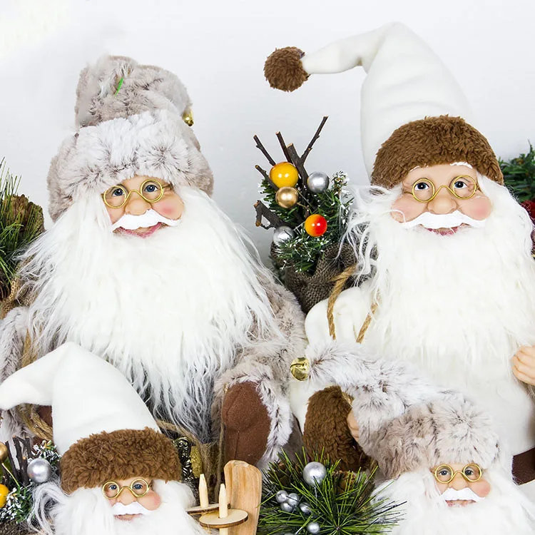 Decoracion Navidad Arvore De Natal рождественские украшения милый Санта Клаус Снеговик