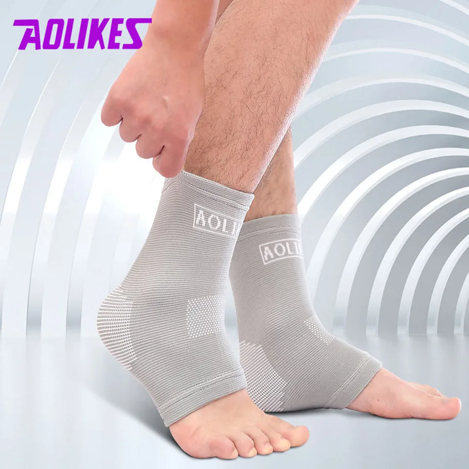 Нейлоновый супер эластичный Фиксатор голеностопа AOLIKES дышащий фиксатор для