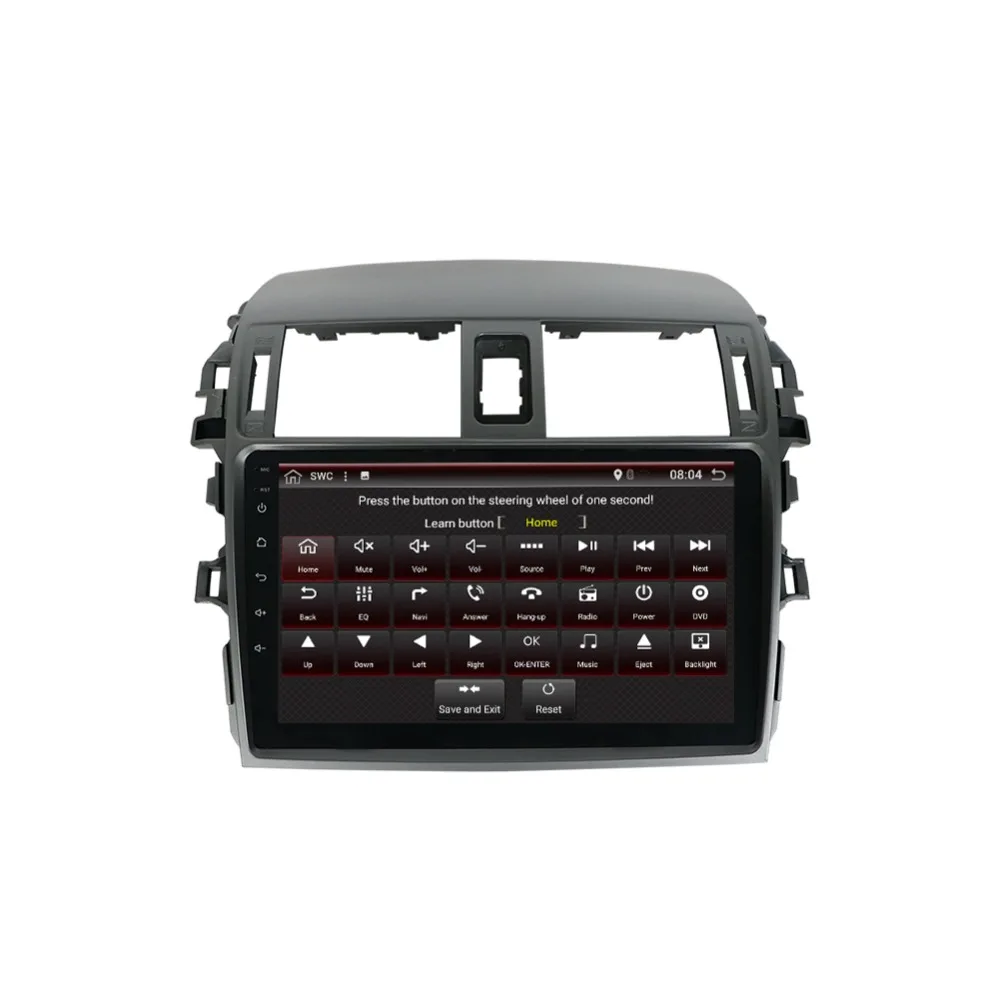 Android 7 1 автомобилей Радио мультимедийный плеер для Toyota Corolla E140/150 2008 2009 2010 2011 2012 2013