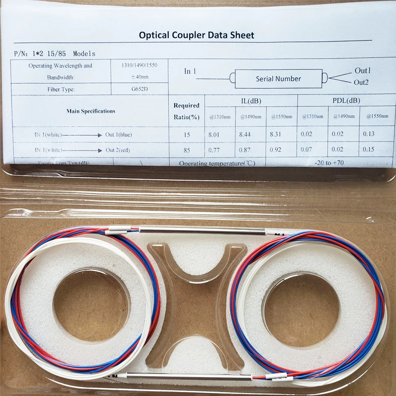 10 шт./лот fbt распределитель 0 9 мм без разъема 5/95 10/90 15/85 20/80 25/75 волокна с высоким