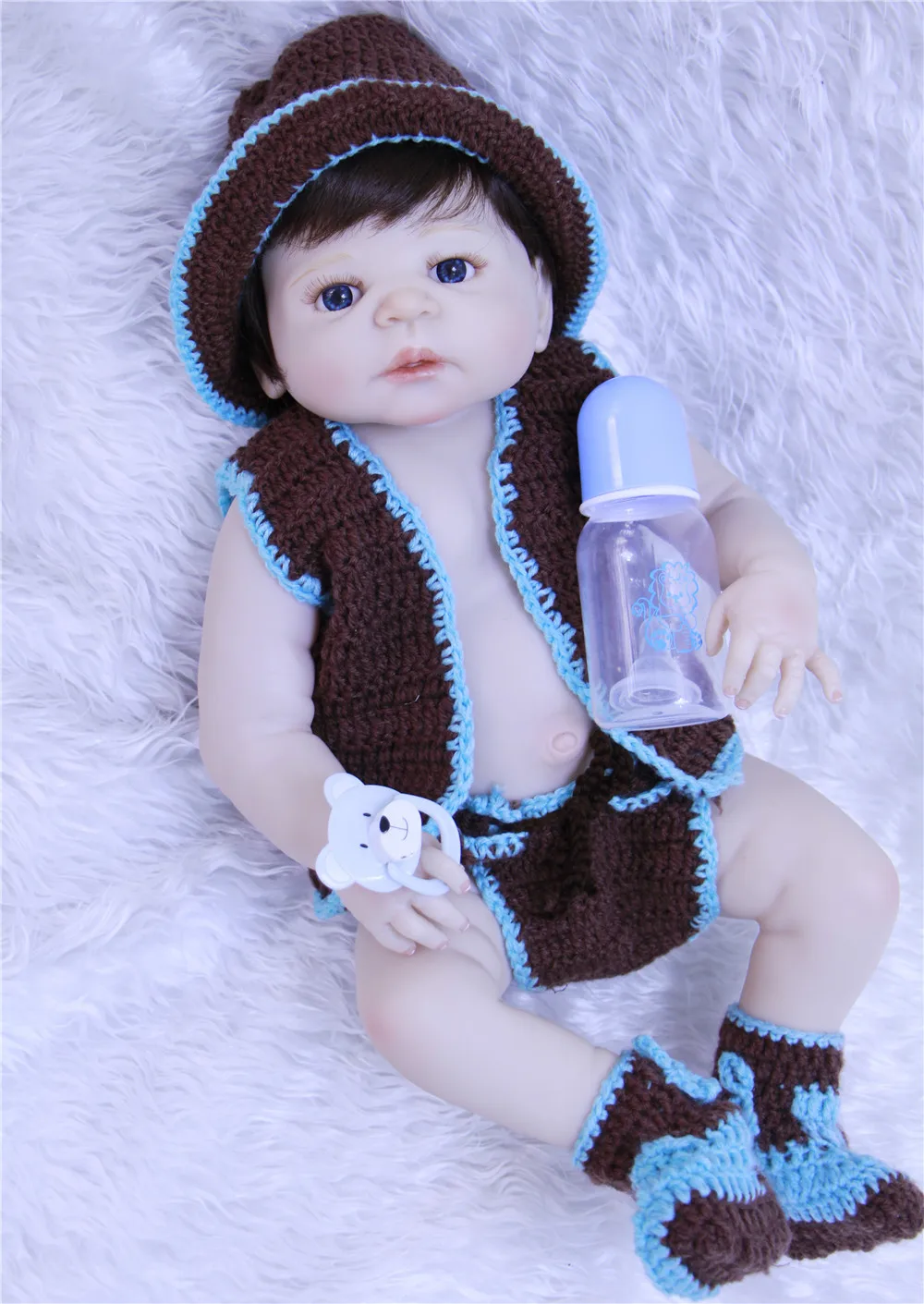 Мягкие Детские Силиконовые Куклы для новорожденных куклы мальчиков Boneca BeBe