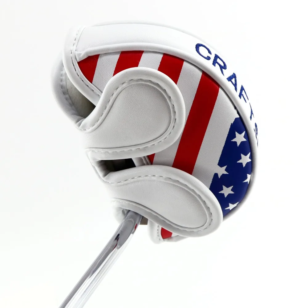 Craftsman Golf Stars and Stripes USA AMERICA FLAG Mid Mallet Putter Cover Half головной убор с магнитной