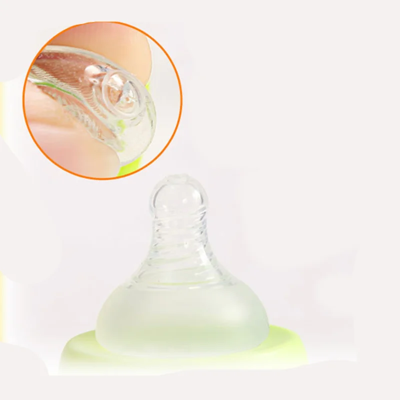 Неонатальная стеклянная бутылка с широким горлышком пылезащитным покрытием