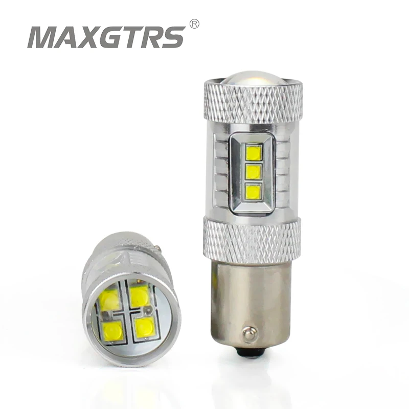 2x S25 1156 BAU15S PY21W чип CREE 6000K светодиодные противотуманные фары DRL лампы сигнала