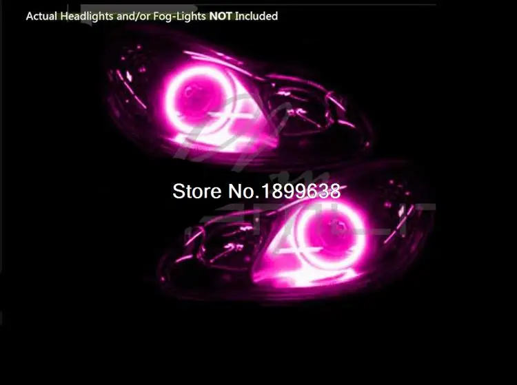 Для 2008-2015 Smart ForTwo RGB светодиодный фар колец halo ангел демон глаза с пульта