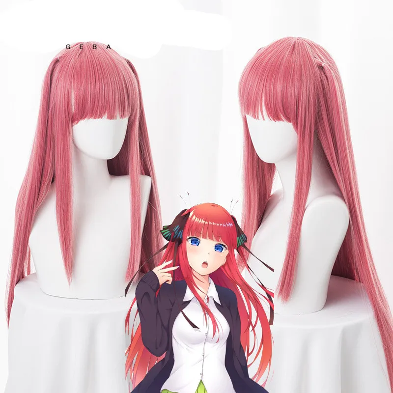 Nakano Nino/Новый карнавальный парик аниме Gotoubun No Hanayome Quintessential женские розовые парики