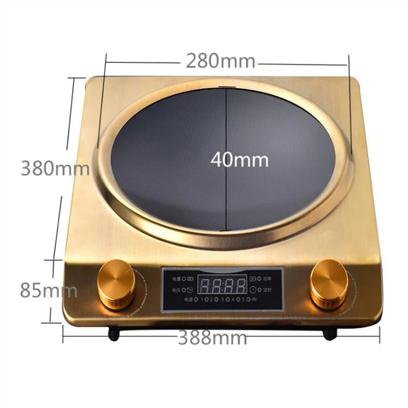 3500W Household Induction Cooker Large Power Concave Induction Cooker Waterproof Electromagnetic Furnace Cooking Appliances