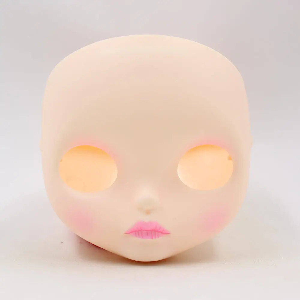 Blyth 1/6 кукла новая Лицевая панель белая кожа матовая/глянцевая лицо с губами и носом вырезание бровей Румяна с черной пластиной и винтами