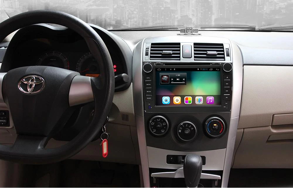 8 дюймовый Android 7 1 четырехъядерный 1024*600 подходит для TOYOTA COROLLA 2007 2008 2009 2010 2011 2012