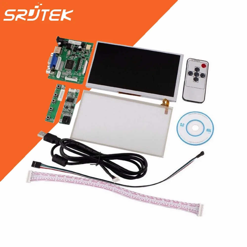 INNOLUX 7 дюймов для Raspberry Pi lcd сенсорный экран дисплей TFT монитор AT070TN90 с сенсорным экраном Комплект HDMI VGA вход драйвер платы