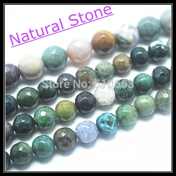 Бусины Из Натурального ограненного индийского агата, аксессуары для изготовления браслетов, размер 4 мм, 6 мм, 8 мм, 10 мм, 12 мм