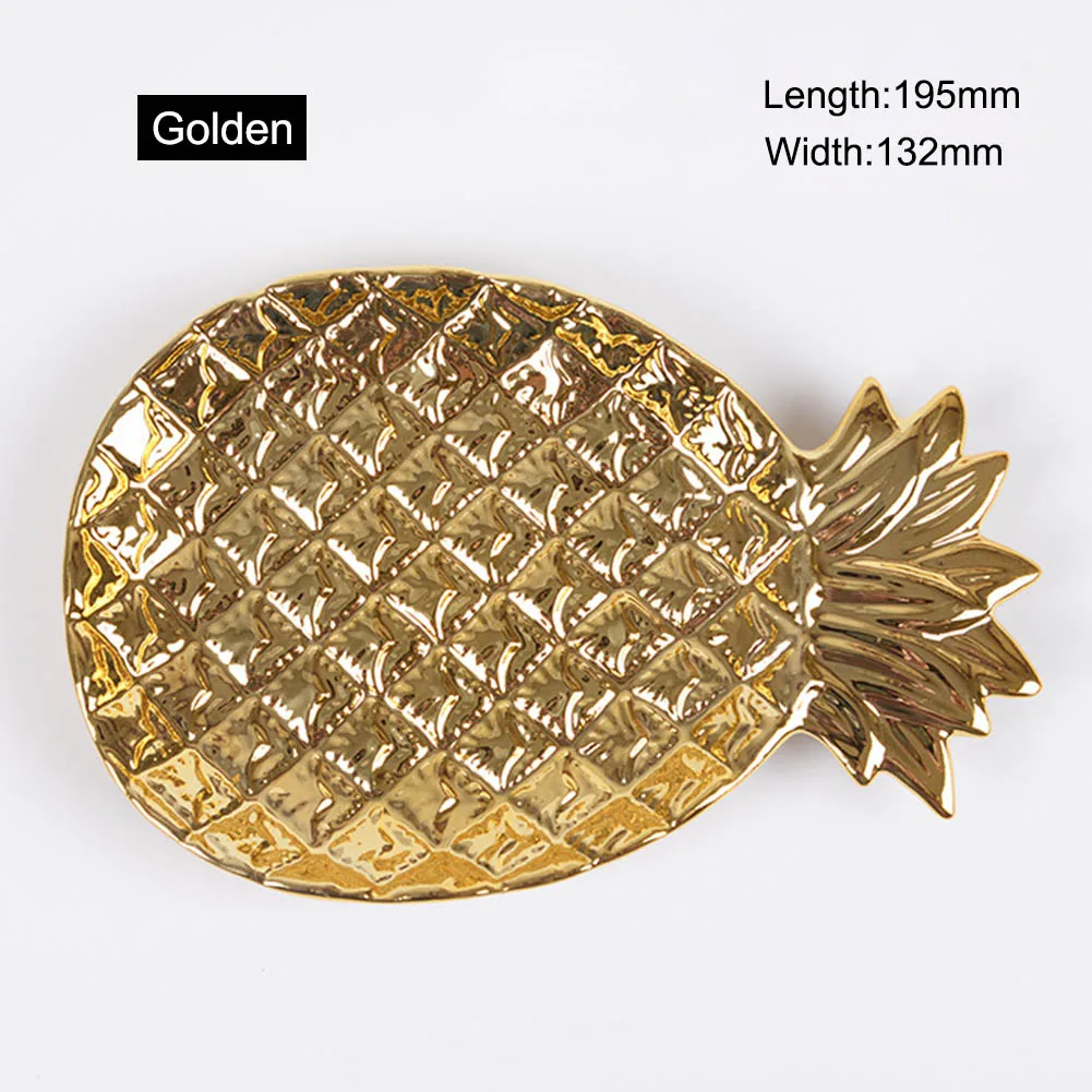 Прекрасный лоток для хранения в форме ананаса керамическая тарелка украшение