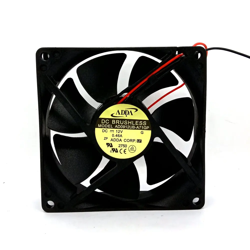 

New Original ADDA AD0912UB-A71GP 90*90*25MM 9cm 12V 0.46A computer chassis cooling fan