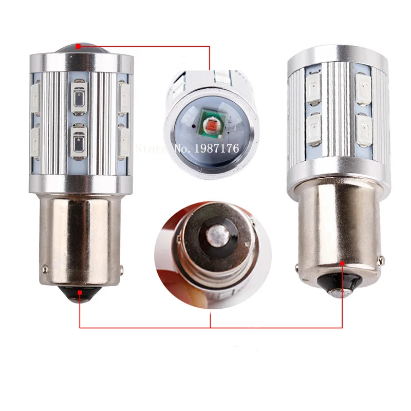 1156 BAU15S PY21W BA15S P21W 5630 Светодиодный 12 SMD авто BAW15S PR21W BAY15S белого, красного, желтого и 7506 автомобиля 12V тормоза поворота задние фонари лампы
