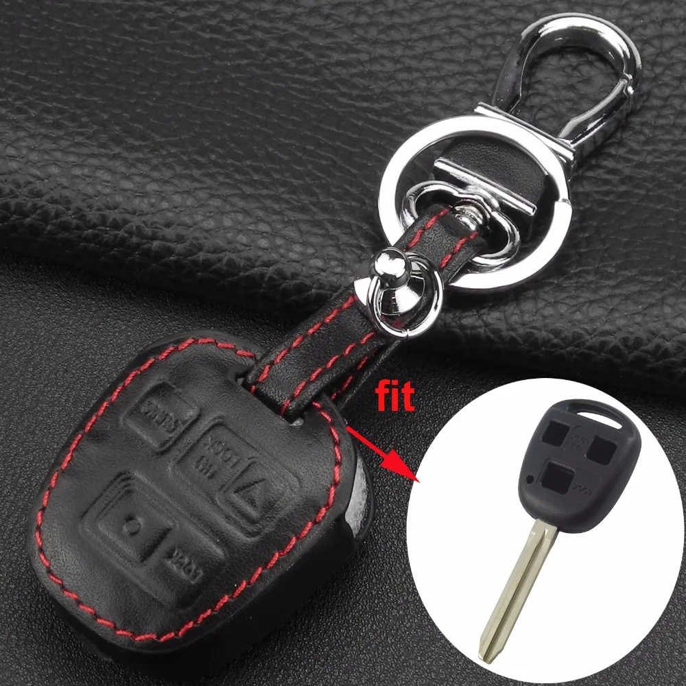 Jingyuqin кожаный чехол для ключа автомобиля для Toyota Tarago RAV4 Corolla Camry Celica Avalon для Lexus IS200 GS300 LS400 RX300