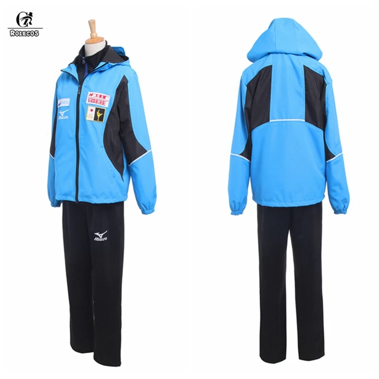 ROLECOS Yuri on Ice Аниме Косплей Костюм Yuri косплей мужской спортивный костюм Yuri спортивный костюм 3 шт. Наборы женский спортивный костюм униформа
