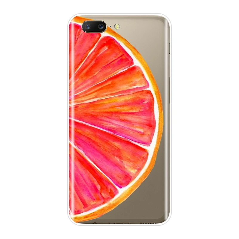 Чехол для телефона из ТПУ мягкий силиконовый OnePlus 3 3T 5T 6 6T авокадо лимон оранжевый