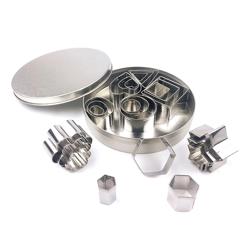 Высокое качество 24 шт./компл. формы для печенья торта резаки из нержавеющей стали