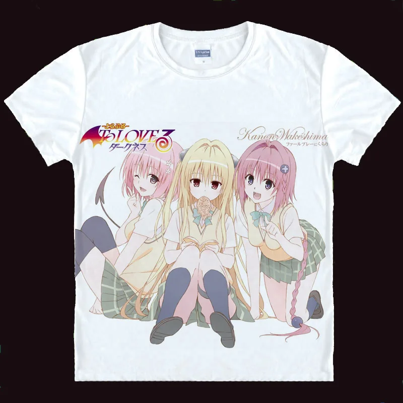 To Love Ru Момо Nana Астар футболки японский футболка с изображением в стиле аниме 3d