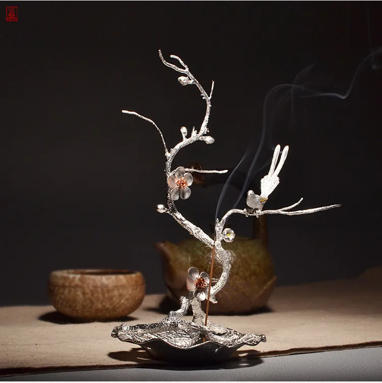 T Zen Is Happy благовония палочки держатель Оловянная леска Insence горелка красота Будда
