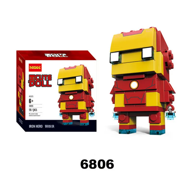 Лидер продаж фигурки героев фильма строительный блок пластиковый кубик