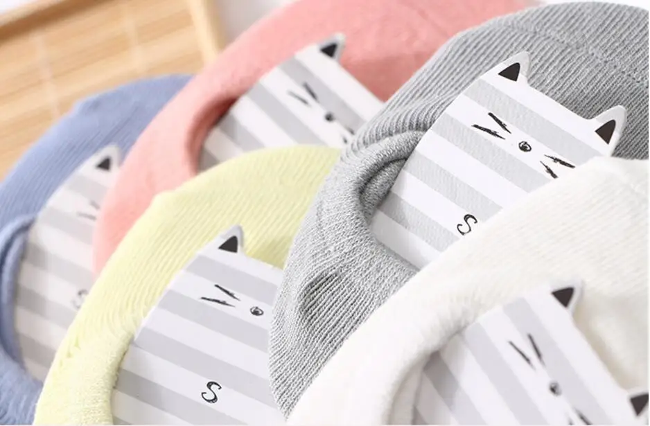 Candy Color New Born Baby Thin Socks Floor Short Anti-Slip Ankle Short Socks For Infant Boys Girls Solid Color