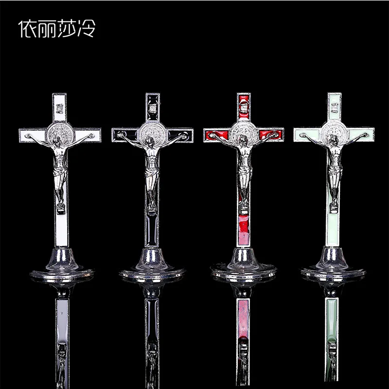 Большой крест Иисуса христианский орнамент автомобиля статуя Римский Санта Круз