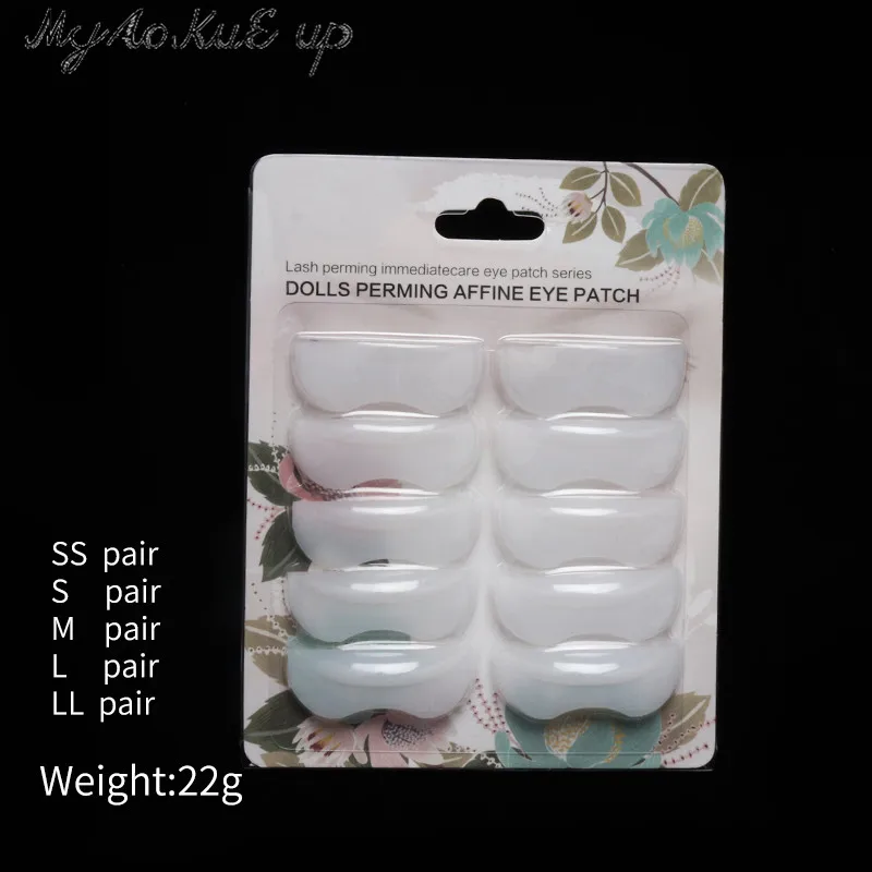White Card 10 шт./5 пар, химическая завивка ресниц, бигуди для ресниц, подтягивающие локон, силиконовые подушечки для ресниц, удлиняющие, лифтинг, защита для завивки, патч SS/S/M/L/LL - Цвет: White Card