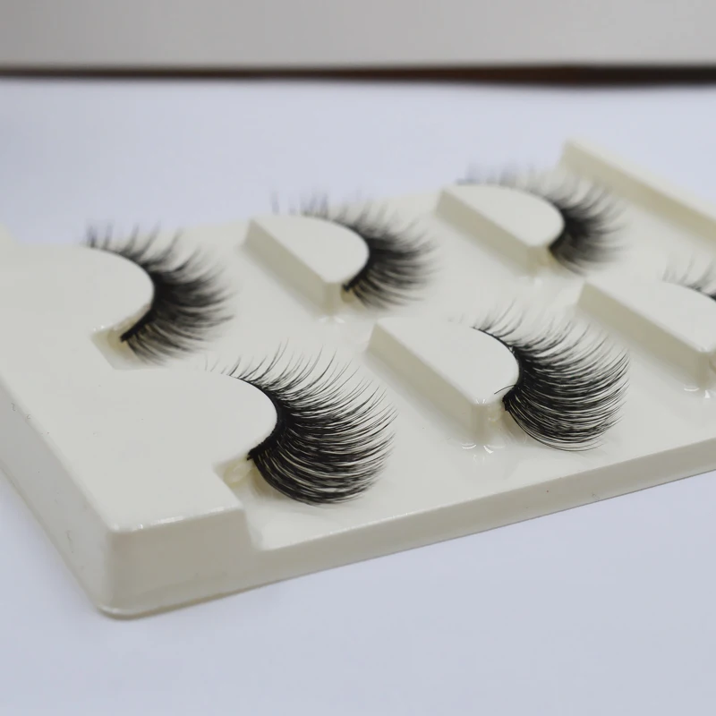 3 пары натуральных искусственных длинных ресниц для макияжа 3d норковые ресницы