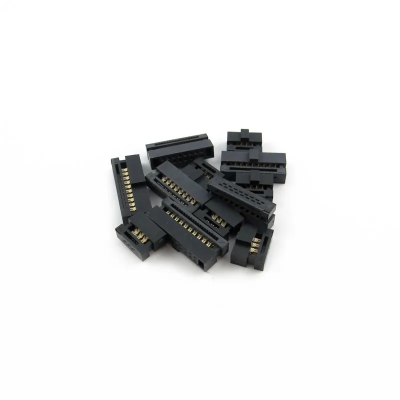 5 шт./лот IDC 1 27 мм Шаг 6 8 10 12 14 16 20 24 26 30 34 40 50 Pin FC гнездовой разъем Кабельный