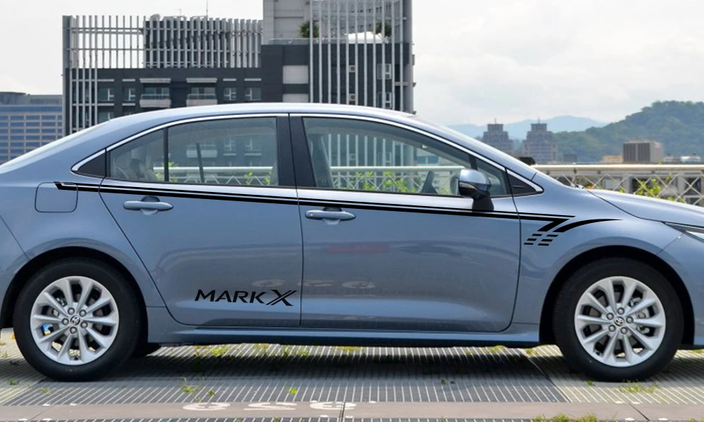 Наклейка на боковую дверь автомобиля виниловая обертка Авто DIY Декоративные наклейки для TOYOTA Corolla автостайлинг спортивный тюнинг автомобильные аксессуары