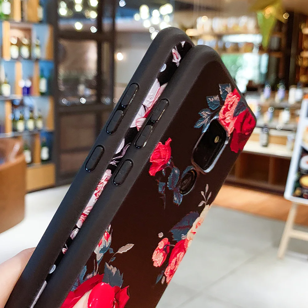 Цветочный чехол для Huawei Mate 20 10 P20 P30 Lite Pro P10 P8 P9 2017 чехлы P Smart 2019 Honor 7X 9 lite Nova 2i |