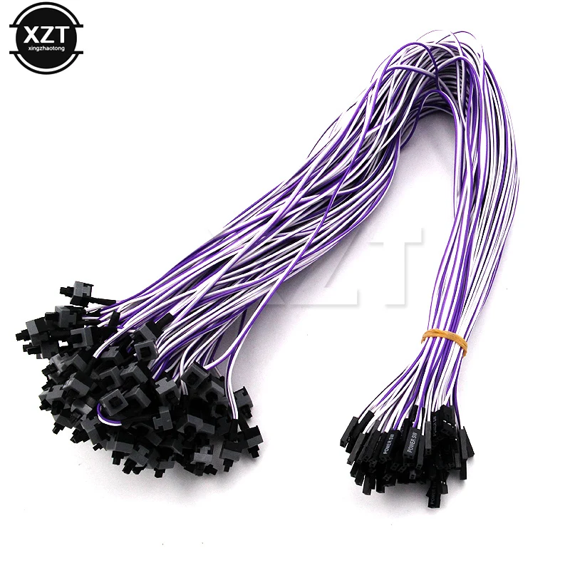 10 шт./лот хост-перезапуск AXT компьютерный шасси переключатель линейный кабель