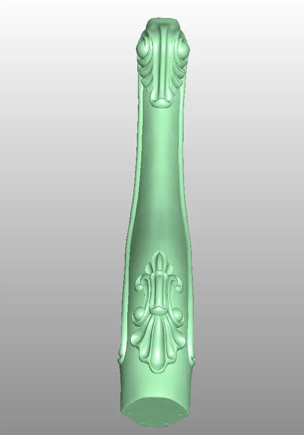 3D STL model for CNC Router mill relief design furniture bed sofa pattern leg 257