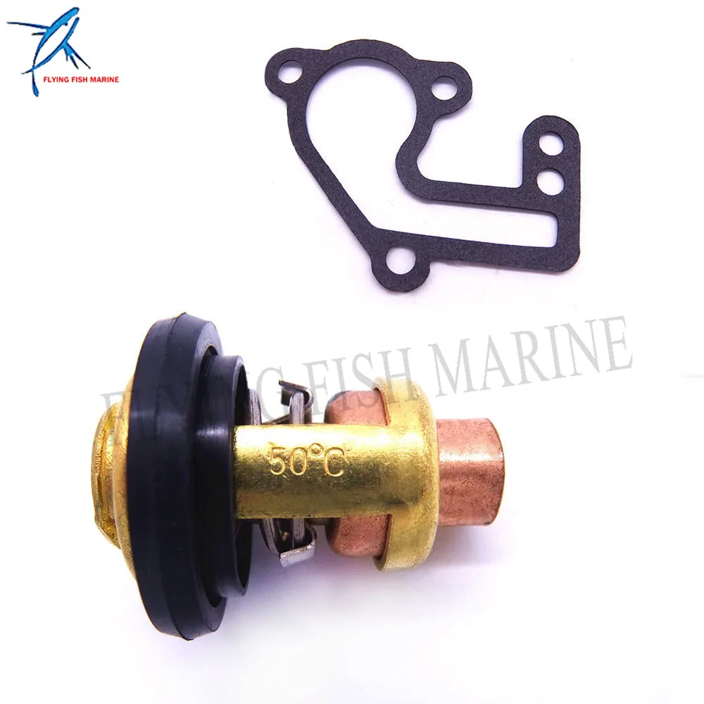6E5 12411 01 02 термостат и 682 12414 A1 прокладка для Yamaha 9.9hp 15hp 2 тактный E9.9B E15B 9.9C подвесной