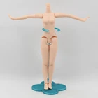 Бесплатная доставка, распродажа, дешевый самодельный телесный шарнирный корпус, 12 дюймов, белый кожаный шарнирный корпус для кукол 16