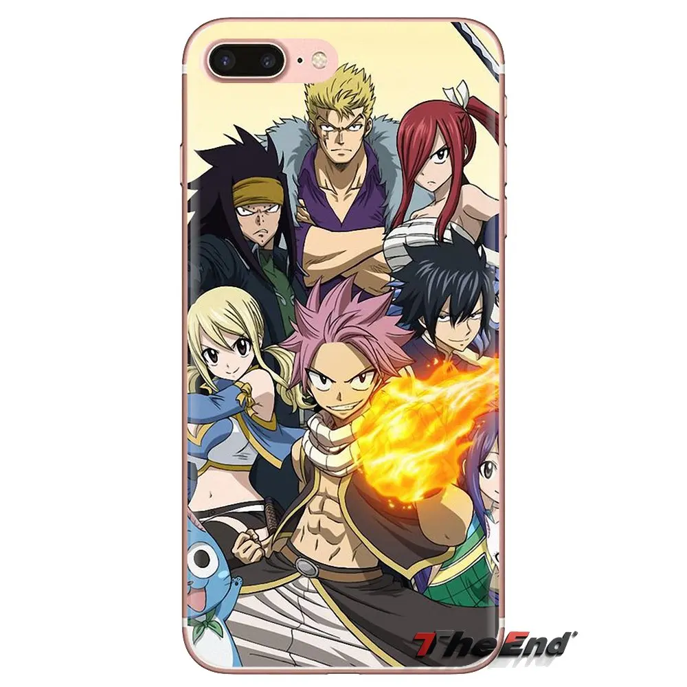 Мягкие прозрачные чехлы для Xiaomi Redmi 4A S2 Note 3 3S 4 4X 5 Plus 6 7 6A Pro Pocophone F1 fairytail anime Japanese Famous