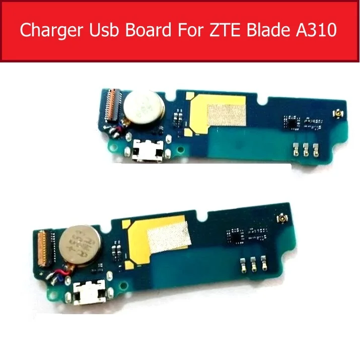 Плата зарядного устройства с вибратором и USB разъемом для ZTE Blade A310|Шлейфы мобильных телефонов| |