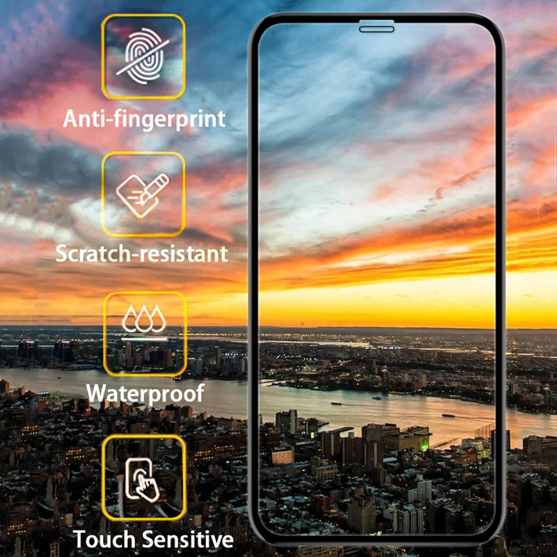 NFH полное покрытие закаленное стекло для iPhone X защита экрана 5D Защитная