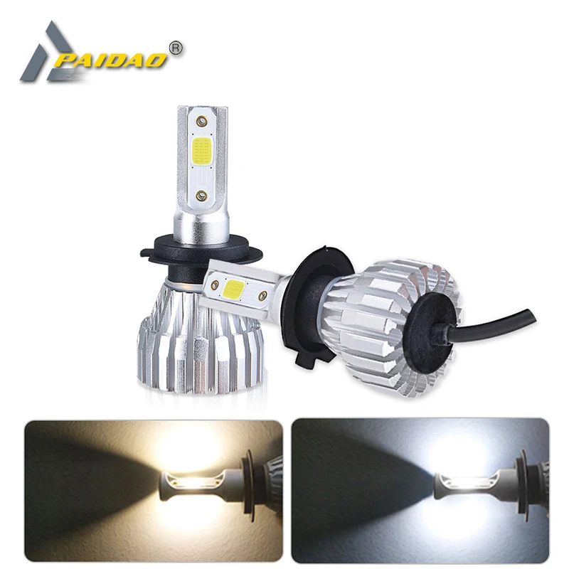 H4 H7 Led автомобилей головной светильник 4300K 6500K 12V авто фары лампы H1 H3 H8 H9 H11 HB3 HB4 9005 9006