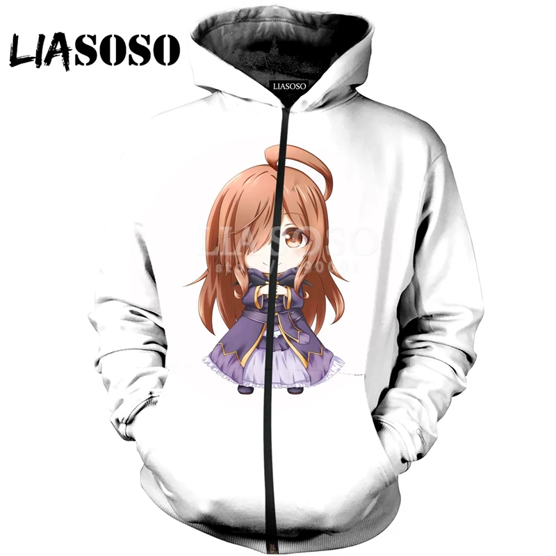 LIASOSO 3DPrint для женщин и мужчин KonoSuba God's Blessing On This Wonderful World пуловер с капюшоном