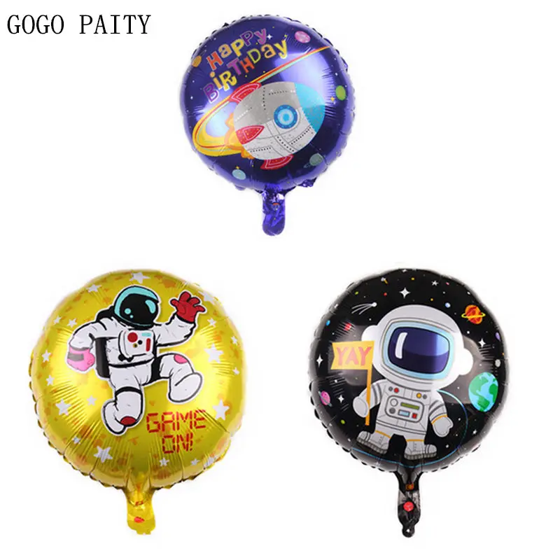 GOGO PAITY Новый 18 дюймовый Круглый ракетный Космический алюминиевый шар для дня