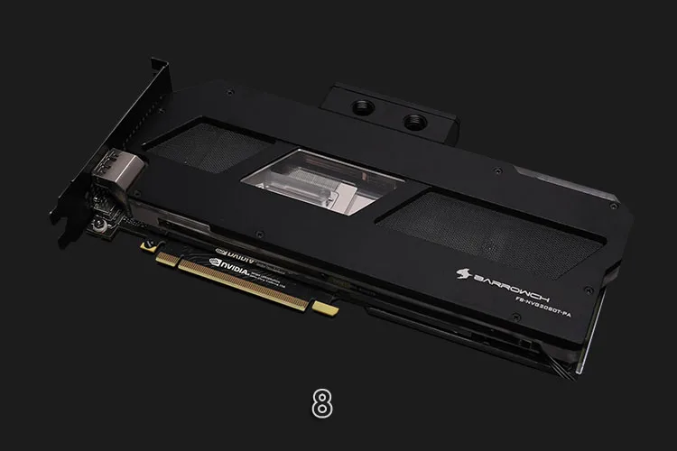 Barrowch водоблок для NVIDIA RTX 2080Ti/2080 Founders Edition/Reference Edition/полное покрытие GPU Block support Backplate