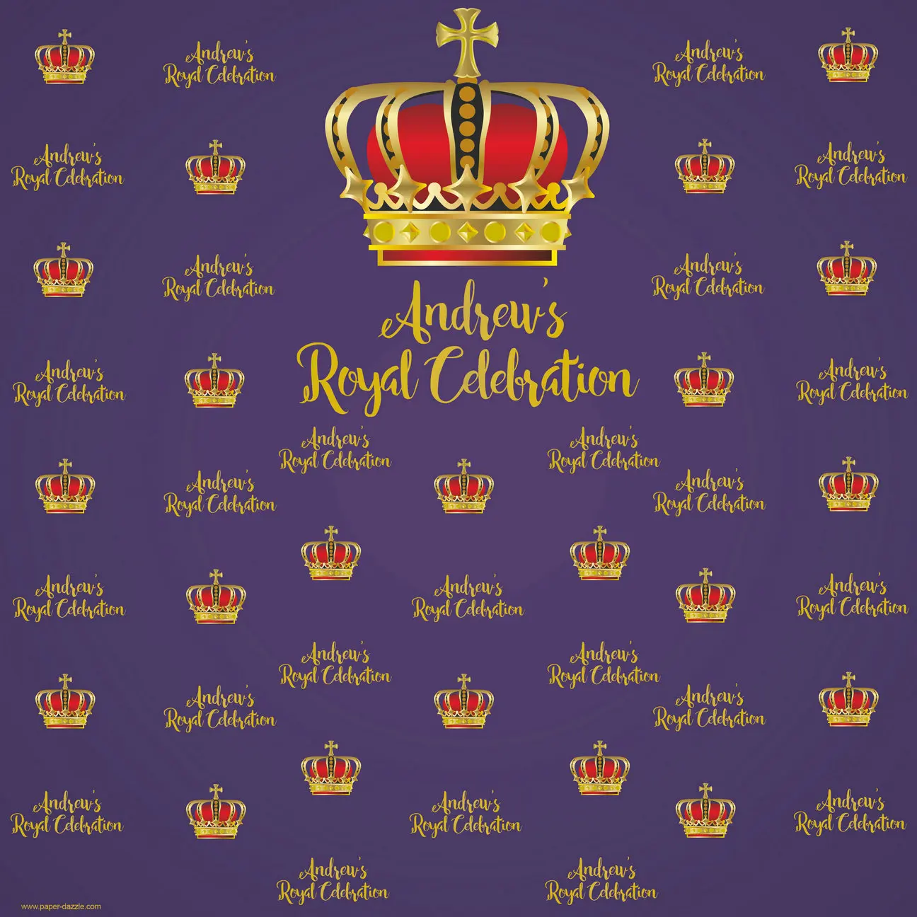 

custom Gold Crown Royal Purple backgrounds High quality Computer print party photo backdrop